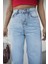 Açık Mavi Kadın Skater Jeans Bol Pantolon 5