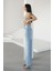 Kadın Buz Mavisi Baggy Jeans Yüksek Bel 4