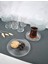 18 Parça Cam Çay Seti Takımı - Pasta Tabağı - Çay Bardağı ve Çay Tabağı Modern Kahvaltı Takımı Seti 1