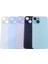 Uyumlu Iphone 15 Arka Kapak Lazer Kesim ( Pil Kapağı ) Cam - Pembe 1