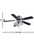 Avizeli 5 Kanatlı 60 Watt 106 cm Nikel 3 Işıklı Tavan Vantilatörü 3