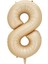 8 Rakamı Karamel Folyo Balon 34 Inch 86 cm 1