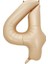 4 Rakamı Karamel Folyo Balon 34 Inch 86 cm 1