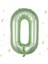 0 Rakamı Su Yeşili Folyo Balon 40 Inch 90 cm 1