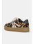 Allbucks Pull&bear, Leopar Desenli ve Kalın Tabanlı Gerçek Deri Spor Ayakkabı Sneaker ABPNB1008 5