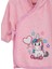 %100 Pamuk Kapüşonlu Bebek Çocuk Bornoz Havlu Pembe 2