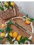 Limonlu Ahşap Boncuklu Kapı Süsü 35 Cm, Hediye, Dekor, Yapay Çiçek 2