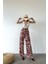 Desenli Belden Lastikli Pantalon 2