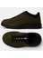 GR0222 Hakiki Süet Deri Koyu Yeşil Lastik Bağcık İthal Taban Sneaker Erkek Ayakkabı 6