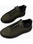 GR0222 Hakiki Süet Deri Koyu Yeşil Lastik Bağcık İthal Taban Sneaker Erkek Ayakkabı 7