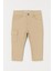 Erkek Çocuk Pamuklu Bej Kargo Cep Pantolon 1