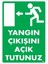 Yangın Çıkışını Açık Tutunuz Sol Uyarı Levhası 25X35 KOD:890 1