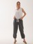 %100 Natural Keten Lastik Paçalı Yoga Pantolon 2