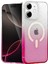 Bfs Apple iPhone 12 Pummel Shiny Magsafe Kapak - Pembe 1