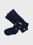 Erkek Çocuk Pamuklu Yıkanmış Lacivert Araba Desenli Külotlu Çorap 1