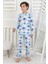 Mevsimlik Bulut Desenli Erkek Çocuk Pijama Takımı 2