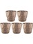 So-Krt5 Dekoratif Kristal Saksı Takımı 6 Lt Mocha 5 Adet 1