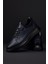 GR0223 Deri Lacivert Erkek Lastik Bağcık İthal Taban Sneaker Ayakkabı 6