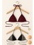 Marsilyan- Kadın Leopar Desenli ve Bordo Minimal Kesim Üçgen Bikini Üstü 2