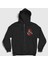 Unisex Siyah Good Guys Chucky Fermuarlı Kapüşonlu Sweatshirt 1