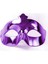 Mor Renk Kostüm Partisi Ekstra Parlak Balo Maskesi 15X10 cm (4887) 2