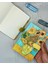 Van Gogh 15 Ayçiçekli Vazo Desenli Çizgili Sert Kapak Mıknatıslı Defter 1