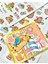 Sevimli Sanrio Karakterli Capybara 12 Yaprak Mini Defter Sticker Pembe Renk 2