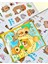 Sevimli Sanrio Karakterli Capybara 12 Yaprak Mini Defter Sticker Yeşil Renk 2