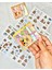 Sevimli Sanrio Karakterli Capybara 12 Yaprak Mini Defter Sticker Mor Renk 1