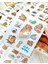 Sevimli Sanrio Karakterli Capybara 12 Yaprak Mini Defter Sticker Turuncu Renk 3