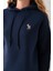 Kadın Kapüşonlu Ceylan Nakışlı 3ip Sweatshirt Lacivert - 2622 7