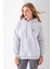 Kadın Kapüşonlu Ceylan Nakışlı 3ip Sweatshirt Gri - 2622 1