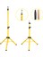 Kuaför Eğitim Mankeni İçin Metal Tripod - Sarı - Taşıma Çantası 1
