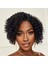 Siyah Kısa Afro Yan Tül Peruk 3