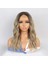 Kumral / Balköpüğü Ombre ve Röfleli Küt Tül Peruk 1