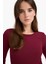 Slim Fit Dar Kesim Basic Düz Fitilli Kaşkorse Uzun Kollu Tişört E5767AX25AU 6