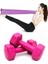 Çok Renkli Dambıl ve Pilates Lastiği, 1-2 Kg, Orta Drenç, Tek Ebat 1