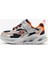 Skechers Meteor-Lights Küçük Erkek Çocuk Gümüş-Turuncu Işıklı Spor Ayakkabı 401497N Slor 1