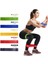 5'li Farklı Dirençte Renkli Aerobik ve Pilates Lastikleri, Spor Için Uygun 1