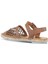Kahverengi Deri Kadın Espadril Sandalet 01WL0453 01WL0453 4