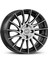 14 Inç 4X100 Clio Accent Era Getz Siyah Elmas Kesim Jant Modeli (4 Adet) 1