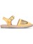 Sarı Deri Kadın Espadril Sandalet 01WL0453 01WL0453 1