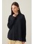Siyah Rahat Kesim Uzun Kollu Gömlek 2