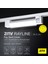 Rayline Opak Beyaz 20W 34.5 cm 4000K Crı 90 Pratik Kilit Mekanizması Ray Spot Lineer LED Aydınlatma 1