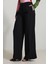 Siyah Rahat Kesim Geniş Paça Pantolon 3