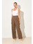 Acı-Kahve Cep Detaylı Rahat Kesim Pantolon 2