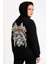 Metallica Iki Iplik Kapüşonlu Ön ve Arka Baskılı Hoodie - Siyah 3