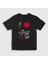 Unisex Çocuk Siyah I Love Stray Kids T-Shirt 1