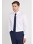 Slim Fit Beyaz Non-Iron %100 Pamuk Doğa Dostu Ekoteks Belgeli Ütü Gerektirmez Gömlek 4