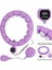 Akıllı Egzersiz Çemberi 24 Bölüm Parça Mor Renk Fitness Spor Egzersiz Halkası Sayaçlı 2